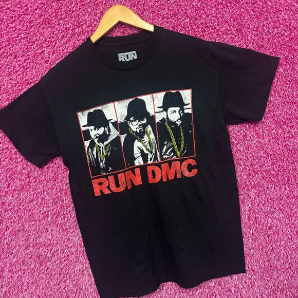 Run DMC Gold Donkey Ropes Raising Hell Distressed Rap Tee Small - Picture 3 of 4